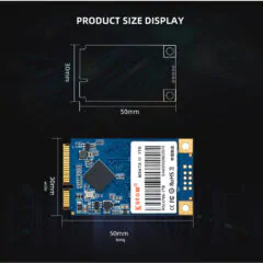 Kston-Disco Rígido Interno de Estado Sólido para Laptop HP, SSD MSATA 3050mm,128GB, HDD para computador, 3x5cm