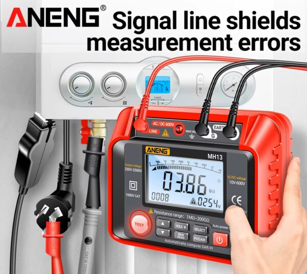 ANENG MH13 Megohmmetro Medidor Isolamento Resistência-Terra - Image 10