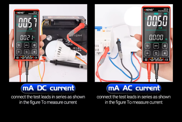 ANENG 621A Multímetro Digital Inteligente com True RMS - Preto - Image 4