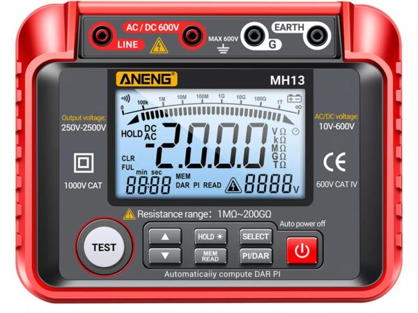 ANENG MH13 Megohmmetro Medidor Isolamento Resistência-Terra - Image 5